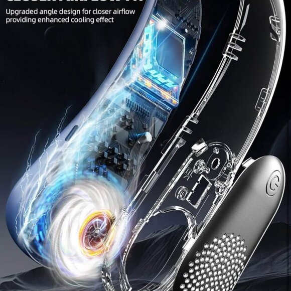 NEW 360° Rechargeable Cooling Bladeless Personal Fan with LED Display, 4000 mAh - Picture 6 of 7